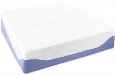 Mellow 12 Inch Cooling Gel-Infused Memory Foam Bed Mattress, Medium Firm Sleep and Breathable Fabric Cover, Full , Mattress In A Box