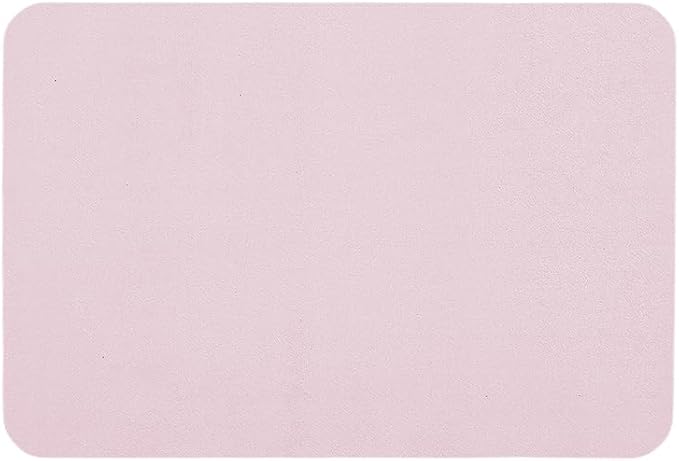 Pink Bath Mat, Bathroom Rugs Non Slip Washable Thin Absorbent Quick Dry Bath Mat Fits Under Door Bathroom Floor Mat Perfect for Bath, Shower, or Sink 24"x36" Pink