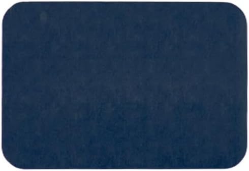 Bathroom Mat Quick Dry, Bathroom Rugs Non Slip Washable Thin Absorbent Bath Mat Fits Under Door Bathroom Floor Mat Perfect for Bath, Shower, or Sink 16"x24" Navy Blue