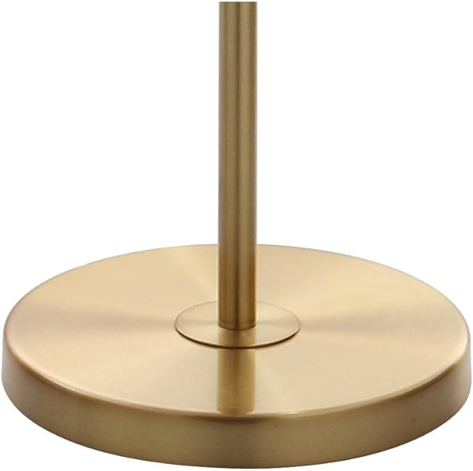 JONATHAN Y JYL9000A Elizabeth 60" Crystal/Metal LED Floor Lamp, Contemporary, Transitional, Elegant, Geometric, Office, Living Room, Family Room, Dining Room, Bedroom, Hallway, Foyer, Brass Gold/Clear