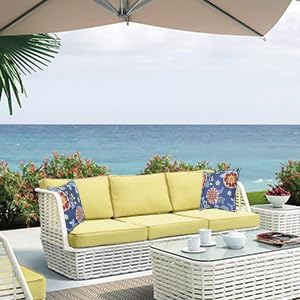 Outdoor Throw Pillows - Decorative Pillows with Insert Included Set of 2 Outdoor Pillows for Patio Furniture 18x18 Inch