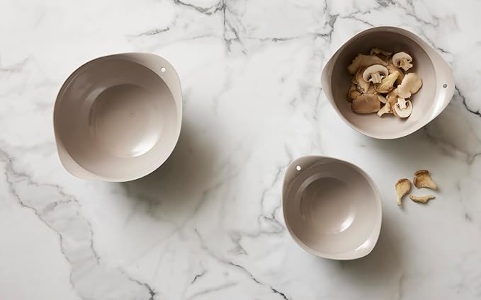 Precision Craft Mixing Bowl Set 3 Pcs Elevate Your Culinary Experience Stylish Nesting Bowls for Effortless Cooking and Baking