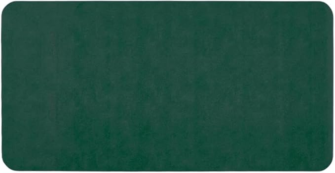 Bathroom Mat Quick Dry, Bathroom Rugs Non Slip Washable Thin Absorbent Bath Mat Fits Under Door Bathroom Floor Mat Perfect for Bath, Shower, or Sink 24"x48" Dark Green