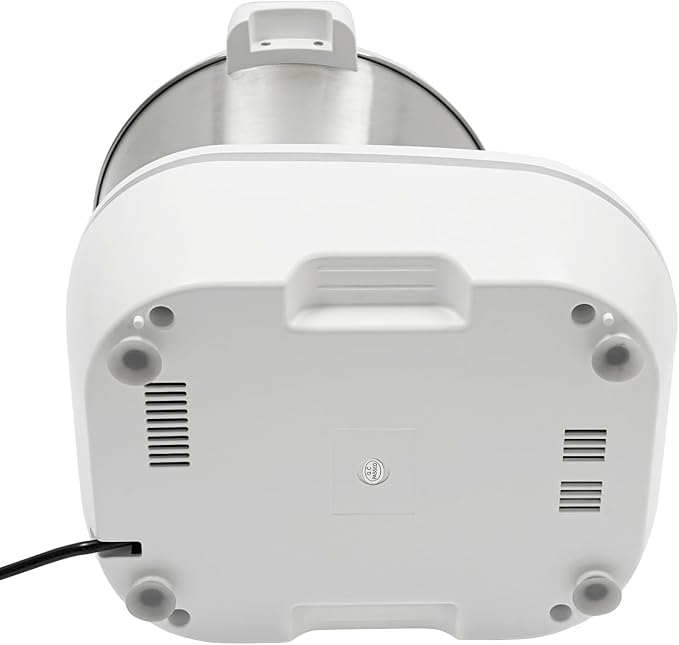 Electric Dough Maker with Ferment Function 5L/4.5QT Dough Mixer Machine, Automatic Stainless Steel Flour Kneading Machine with Microcomputer Timer, Tabletop Split Design Dough Mixer (White)