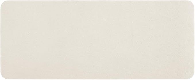 White Bath Mat, Bathroom Rugs Non Slip Washable Thin Absorbent Quick Dry Bath Mat Fits Under Door Bathroom Floor Mat Perfect for Bath, Shower, or Sink 24"x60" White