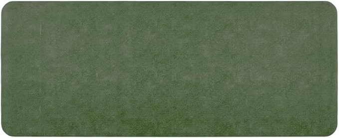 Bathroom Mat Quick Dry, Bathroom Rugs Non Slip Washable Thin Absorbent Bath Mat Fits Under Door Bathroom Floor Mat Perfect for Bath, Shower, or Sink 24"x60" Sage Green