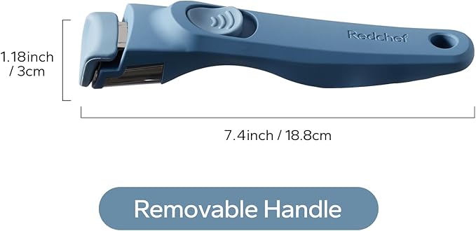 Redchef Removable Handle - Detachable Handle Cookware Replacement, Universal Cookware Handle, Ideal Replacement for All Cookware (Blue)