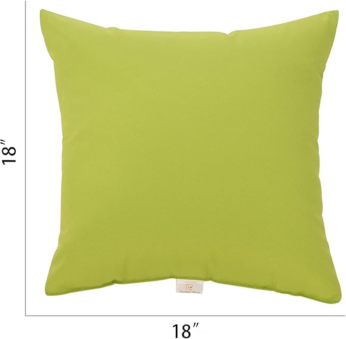 JMGBird Outdoor Throw Pillows Waterproof Set of 2 Patio Pillows 18×18 Inch Decorative Pillows for Bed, Couch, Sofa and Patio Furniture