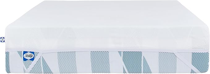 Sealy Dreamlife 3” Gel Memory Foam Twin XL Mattress Topper with Cooling Cover, SealyComfort Gel Foam, SealyCool Stretch Knit Cover with Corner Straps