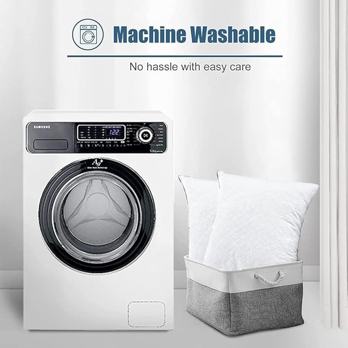 JSWF Bed Pillows for Sleeping King Size 1 Pack,Ultra Soft Fluffy ,Premium Soft Down Alternative Fill Set of 1 for Back,Zipper Opening Design,can add and Remove Filler According to Your Needs