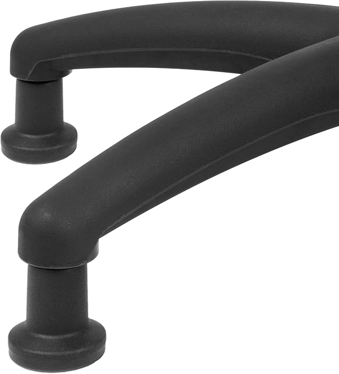Chair Master FSS Series Square seat Mid (19"-27") seat Height Chair. Vinyl-for Office, Garage, Desk, Shop, Computer, Doctor, Medical, Easy to Clean! 18" Footring (Black, Mid Stool, Glides)