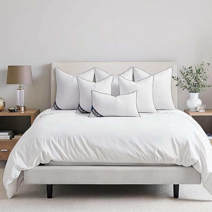 MIULEE 20x20 Pillow Insert Throw Pillow Premium Down Alternative Pillow Insert Square Decorative Pillow Stuffer for Sofa, Couch (20x20 inch)