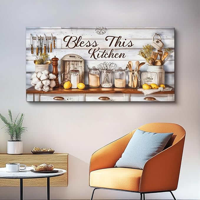 PHAOHUAXM Large Wall Art For Living Room Canvas Wall Decor For Bedroom Office Decoration Kitchen And Dining Room Painting Framed Pictures Printing Artwork Room Mural Aesthetic Home Decor 30"x60"