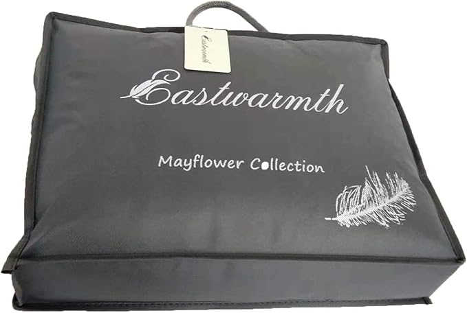 Goose Down Feather Bed Pillows for Sleeping,Medium Firm,Soft Support Grey Color Standard Size One Pillow