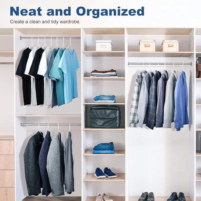 HOUSE DAY 500 Pack Plastic Clothes Hangers, Commercial Bulk Shipment for Business, Sturdy Durable Lightweight Hangers White Ideal for Retail Dry Cleaners Warehouses, Save Cost & Warehouse Space