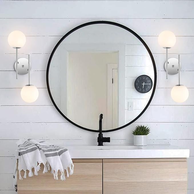 Modern Chrome Wall Sconce, 7.5" W x 20" H, G9 Base, Fully Dimmable, Ideal for Bathroom, Kitchen, Living Room, Office