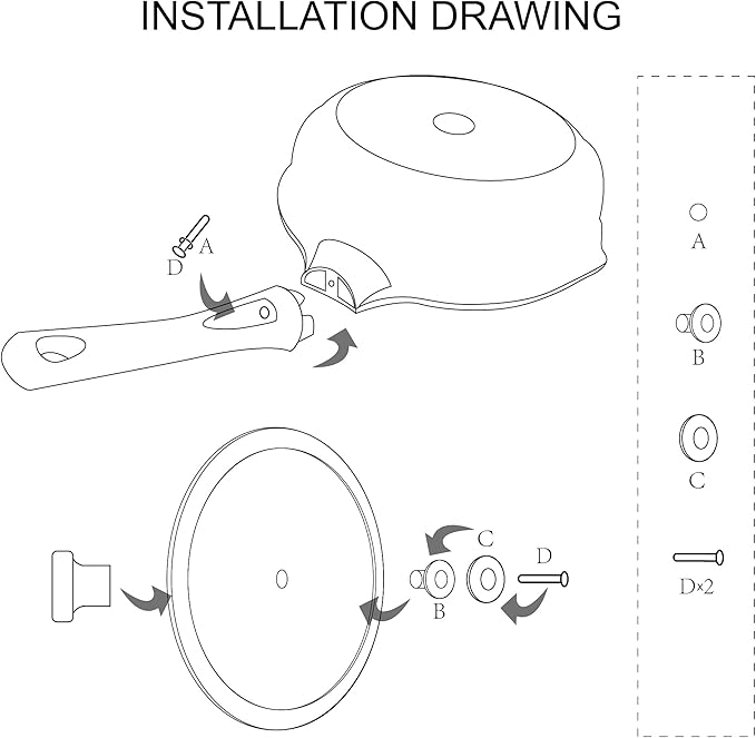 Vinchef Nonstick Skillet with Lid, 11In/5Qt Aluminum Deep Frying Pan with Lid and Heat Indicator, Anti Scratch and Anti Stain Deep Saute Pan, Induction Compatible