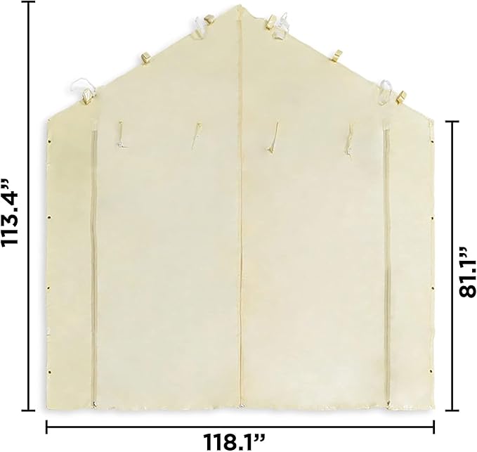 Caravan Canopy Mega Domain Carport 4 Sidewalls, Tan (Sidewalls Only)