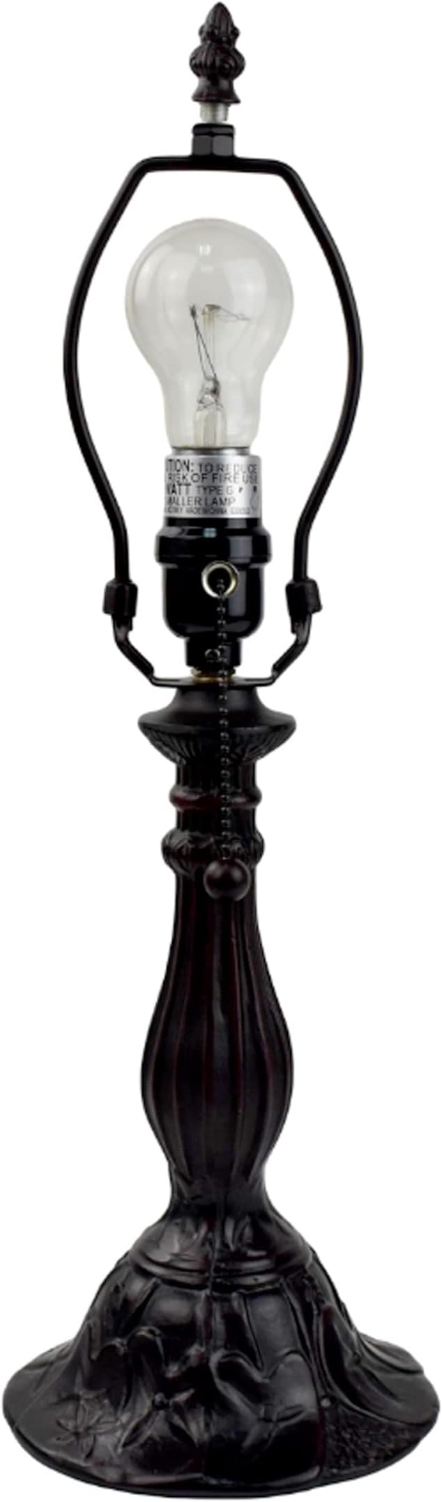 Amora Vintage Tiffany Table Lamp - Frosted White Stained Glass Nightstand Lamp - Geometric Table Night Light - 19” Stained Glass Lamps for Living Room