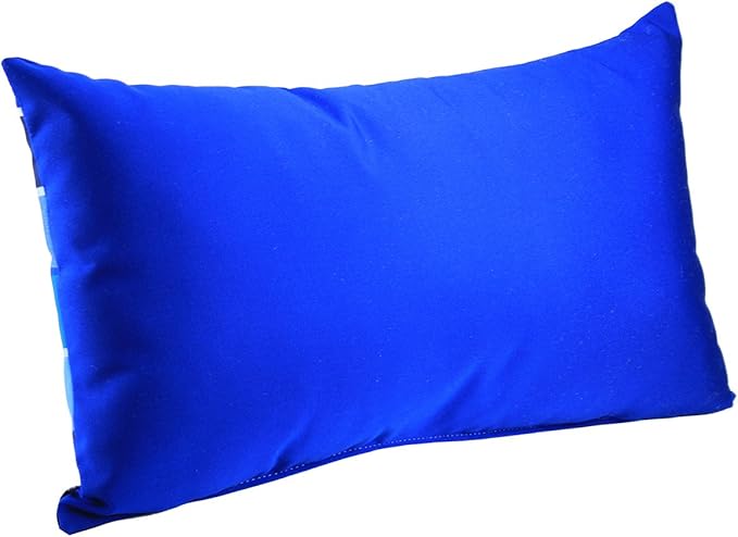 Comfort Classics Set of 2-22x12x4 Sunbrella Indoor/Outdoor Fabrics Lumbar Pillows in Milano Poolside/True Blue Inc.