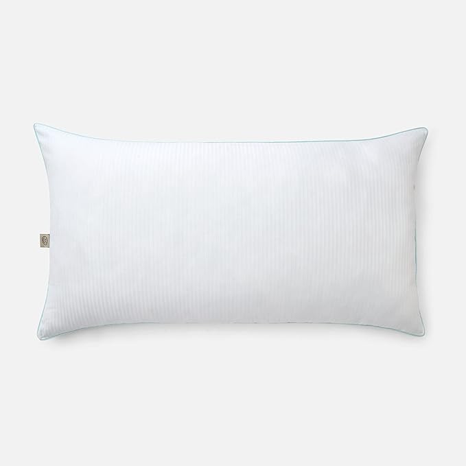 Martha Stewart Classic Bed Pillows King Size Set of 2 - Down Alternative Fluffy Cooling Pillow for Back, Stomach or Side Sleepers, Memory Foam-Like Fiber Fill, 20" x 28", White
