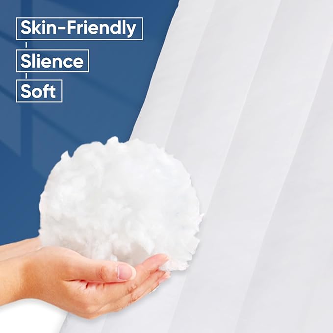 MINUPWELL 2 Packs Ultra Flat Pillows for Sleeping Thin, 7D High Support 2.5 inch Height Ultra Thin Pillows,Slim Bed Pillows for Stomach Sleeper,King Size -18x36 in