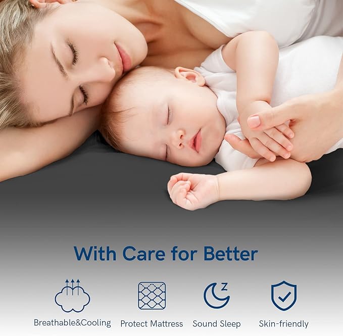 ELEMUSE Cal King Grey Mattress Topper for Back Pain, Extra Thick Mattress Pad Cover, Plush Soft Pillowtop with Elastic Deep Pocket, Overfilled Down Alternative Filling