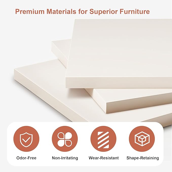 Vanity Desk with Mirror and Lights, Stylish White Desk with 3-Color Adjustable Lighting Dressing Table, Dressing Table Set for Bedroom Storage, Makeup & Hair Styling