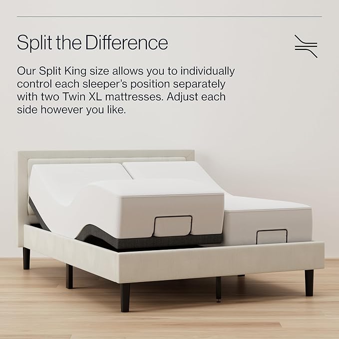 Nectar Twin XL Adjustable Base & 12” Mattress - Head & Foot Incline - Medium Firm Gel Memory Foam - Cooling Comfort - Wireless Remote - 3 Massage Settings - 365-Night Mattress Trial & Forever Warranty