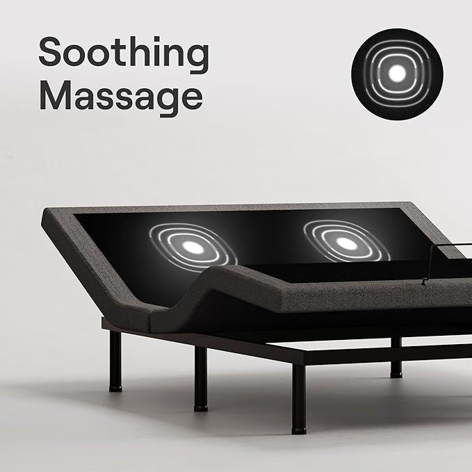 Nectar Ultra Full Adjustable Base & 15” Mattress - Head & Foot Incline - Medium Firm Memory Foam - Cooling Upgrade - 3 Massage Settings - 365-Night Mattress Trial