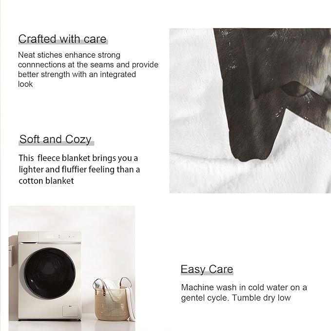 Donkeys Blanket Cute Animals Fleece Blanket Soft Fuzzy Plush Throw Blankets for Couch Bed 50"x60"