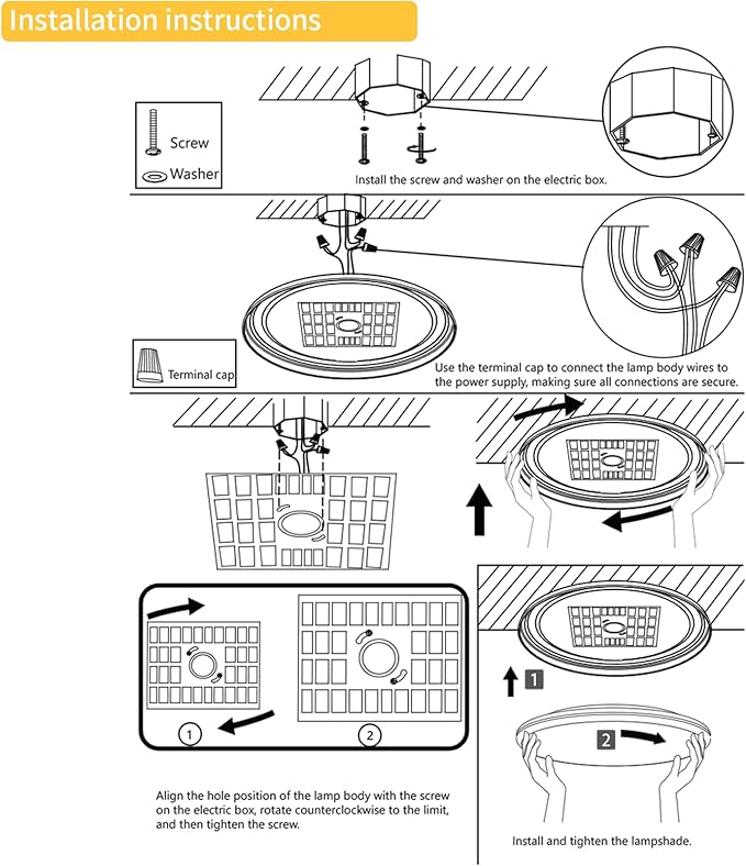 LED Flush Mount Ceiling Light Fixture with Remote Control,8 Inch 18W Close to Ceiling Lights for Kitchen,Bedroom,Laundry,Dimmable 3000K-6500K Light Color Adjustable