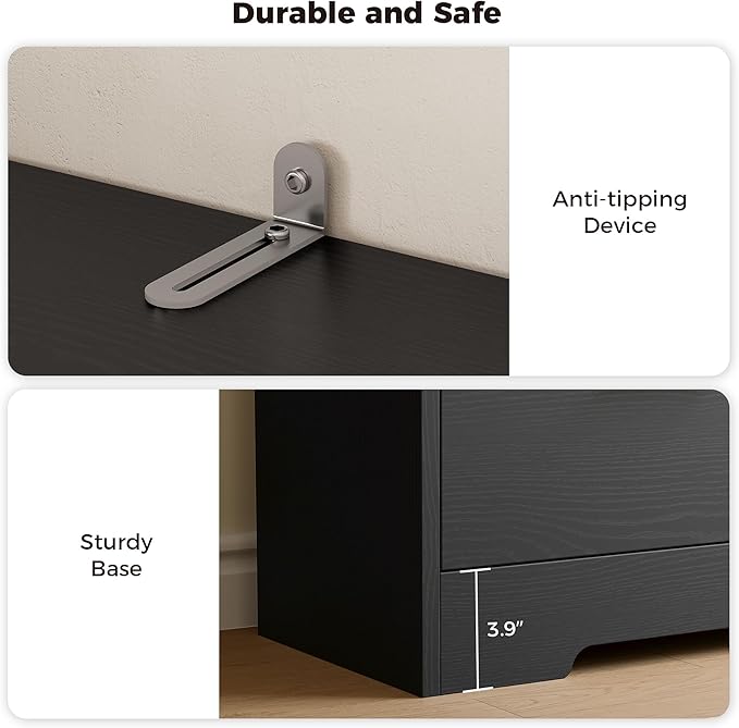 IRONCK Bookshelf with Drawers, 70.9 inch Tall Bookcase with Doors, Bookshelves and Bookcases with Storage, Bookshelf with 6 Open Cubes for Home Office, Living Room, Study, Black