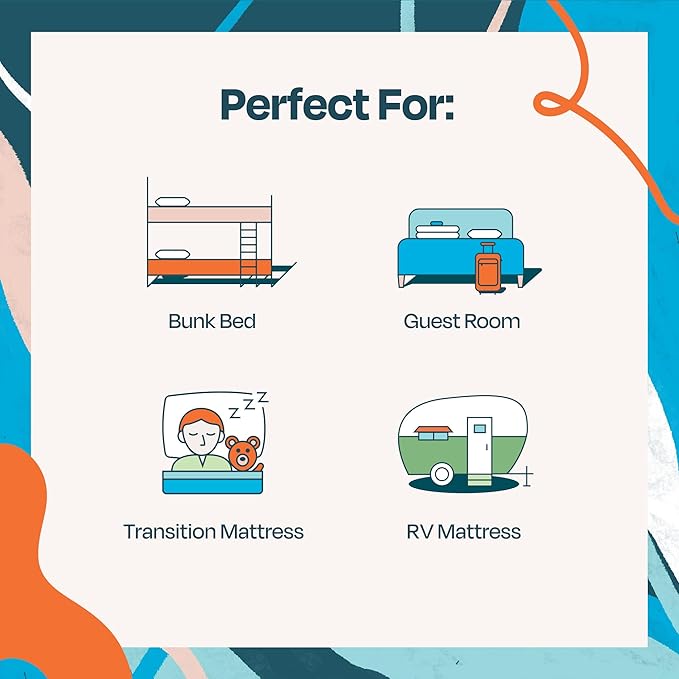 Linenspa 6 Inch Mattress - Firm Feel - Bonnell Spring with Foam Layer - Mattress in a Box - Youth or Kids Bed - Guest Bedroom - Durable and Breathable Support - Affordable - Twin XL Size