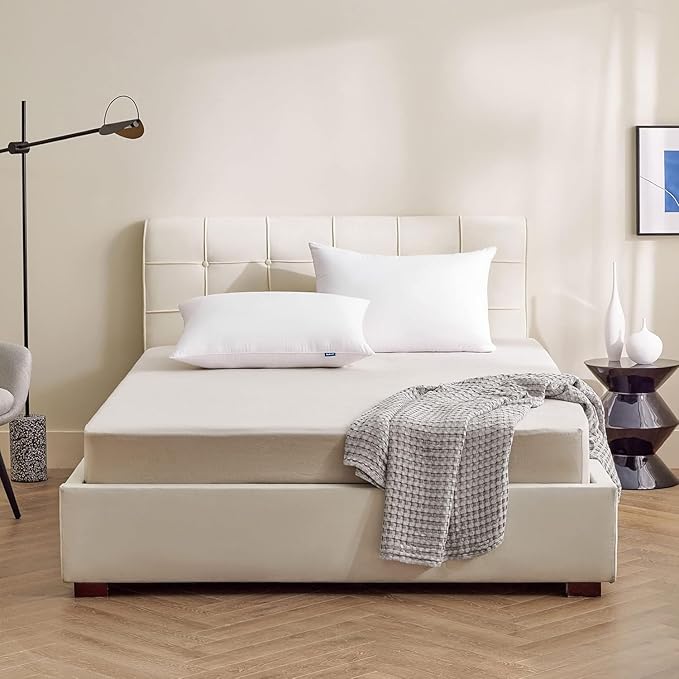 Bedsure Medium Firm Bed Pillows for Sleeping King Size, Set of 2, King Pillows 2 Pack Hotel Quality Premium Down Alternative for Medium Supportive Filling for Side, Back Sleepers