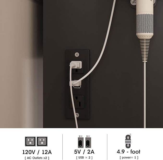 Makeup Vanity Desk with LED Lighted Sliding Mirror, Vanity Table with Jewelry Cabinet and 4 Drawers, Charging Station & Lots Storage Shelves, Adjustable Brightness, Dressing Table Cushioned Stool Set