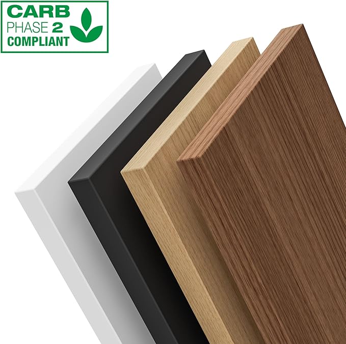 Oak Bookshelf, Wood Bookcase with 3 Tier Open Shelves, 10-Cube Minimalist Storage Shelf for Living Room, Bedroom, 43.3" W x 35.4" H