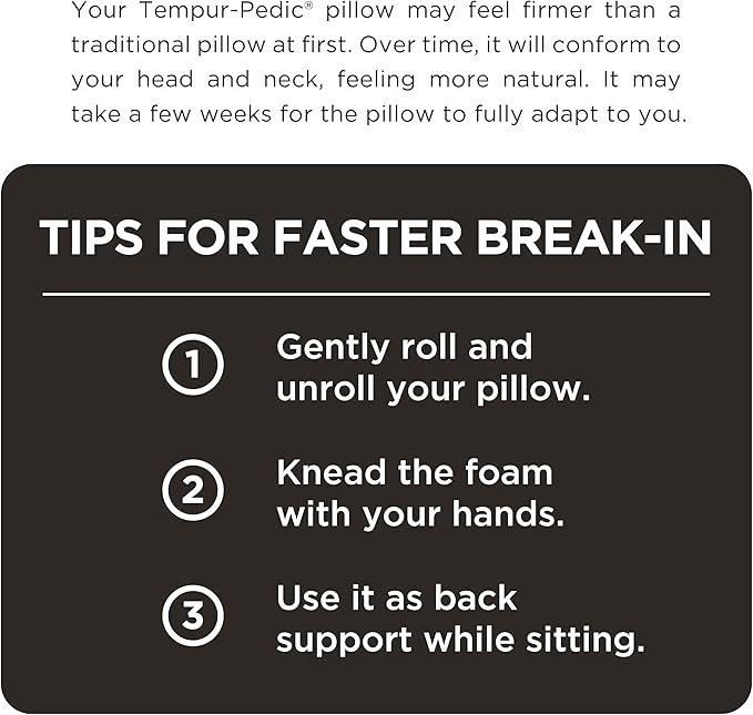 Tempur-Pedic TEMPUR Neck Pillow, Travel, White