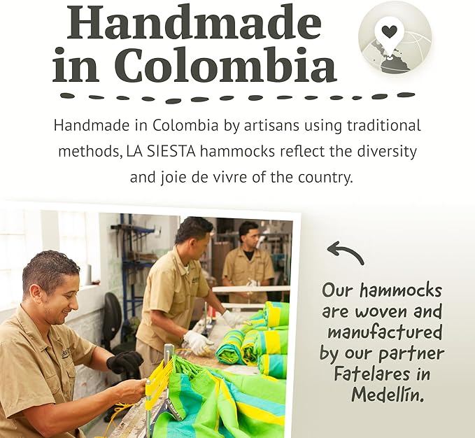 LA SIESTA® Flora Classic Cotton Hammock & TreeMount, Hammock & Tree Straps for Beams Posts - Indoor Outdoor Hammock, Extra Large Patio Hammock Bed Portable Hammock, 2 Person Hammock - King, Zebra