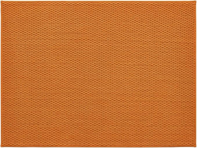 Large Bathroom Rugs Non Slip Washable Bath Rugs Super Absorbent Bathroom Rug Thin Quick Dry Low Pile Bath Mats, Orange 36"x48"