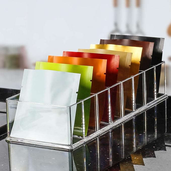 Detachable Makeup Organizer, 8 Compartments Acrylic Cosmetic Storage Jewelry Display Boxes, Clear Drawer Organizers Case for Dresser Vanity Bathroom Kitchen