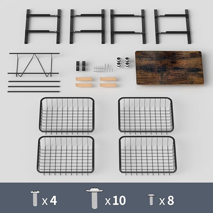 5-Tier Fruit Basket,Desktop Storage Organizer,Pull-Out Kitchen Storage Rack,Multi-Functional Storage Trolley for Office, Living Room, Kitchen, Movable Storage Organizer with Wheels,Black