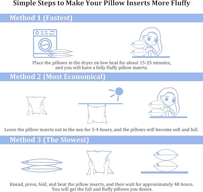 20 x 20 Outdoor Pillow Inserts Large Throw Pillow Inserts Pack of 2 Water Resistant Patio Furniture Pillows Decorative Porch Couch Pillows Premium Square Sofa Pillow, White