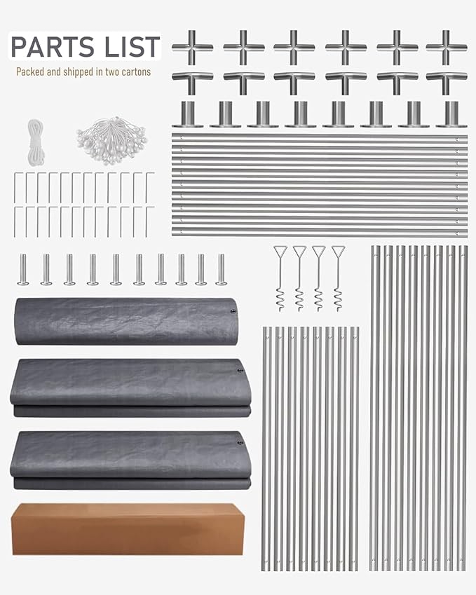 13 x 20FT Heavy Duty Carport with Roll-Up Windows, Portable Garage with Removable Sidewalls & Doors, Portable Car Tent Garage with Roll-Up Windows and All-Season Tarp, for Car, Truck,