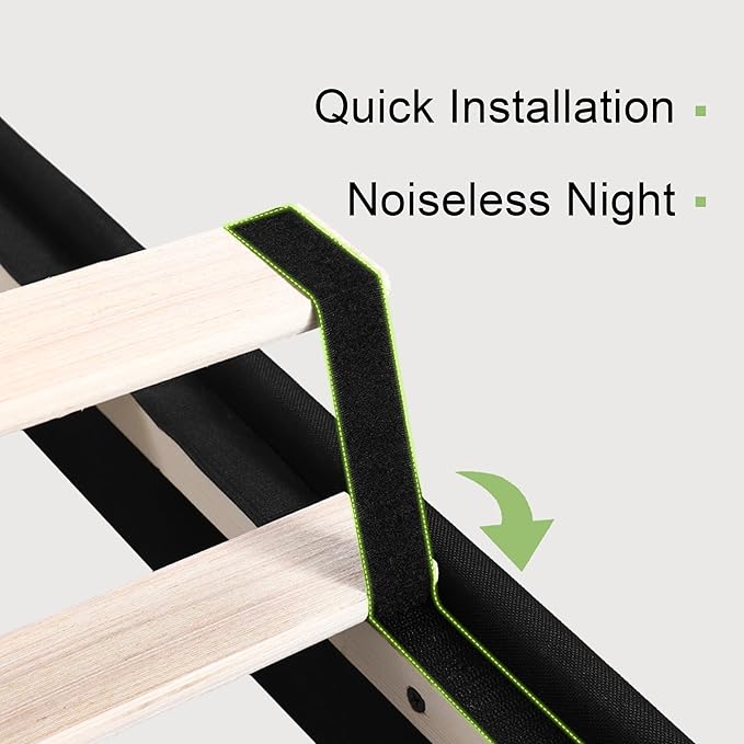 Feonase King Size Bed Frame with Charging Station, Linen Upholstered Platform Bed Frame with Wingback Storage Headboard, Solid Wood Slats Support, No Box Spring Needed, Noise Free, Black