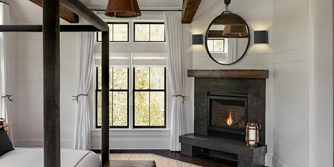 HEQIQEH Modern Style Battery Operated Wall Sconces, LED Cube Indoor Up and Down Wall Lamp with Remote Control, Dimmable Cordless Wall Lighting Fixtures for Living Room,Bedside (Black - 3 Pack)