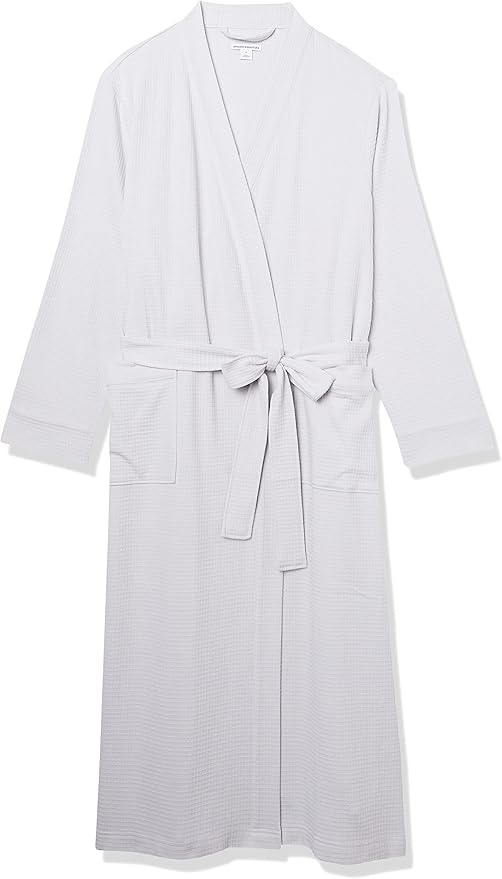 Amazon Essentials Women's Lightweight Waffle Full-Length Robe (Available in Plus Size)