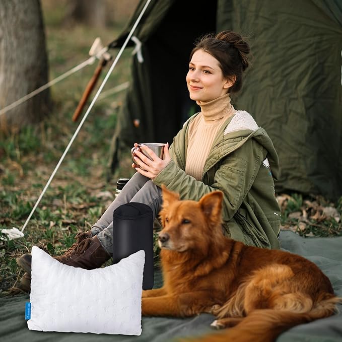 Cooling Side Sleeper Pillow for Neck and Shoulder Pain, Luxury Shredded Memory Foam Curved Bed Pillows for Sleeping Set of 1- Adjustable Travel Pillow Size- Washable Cover Crescent White