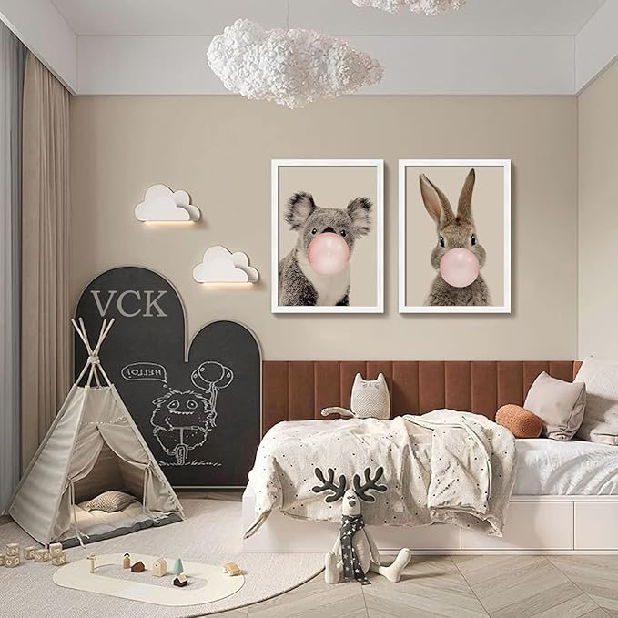 VCK 20x28 Poster Frame White, Textured Exclusive Solid Wood Picture Frames, Wall Hanging