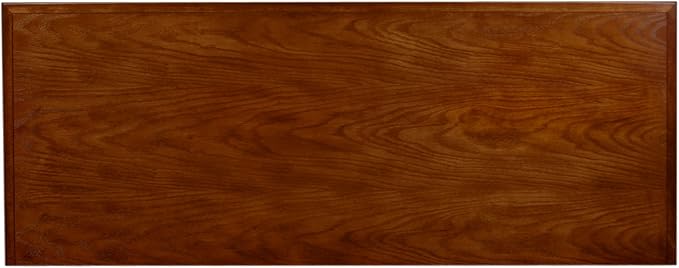 Leick Home 82350 Solid Wood Mission Oak Three Door TV Stand For 55" TVs Universal TV Console Living Room Storage Shelves Entertainment Center, Mission Oak